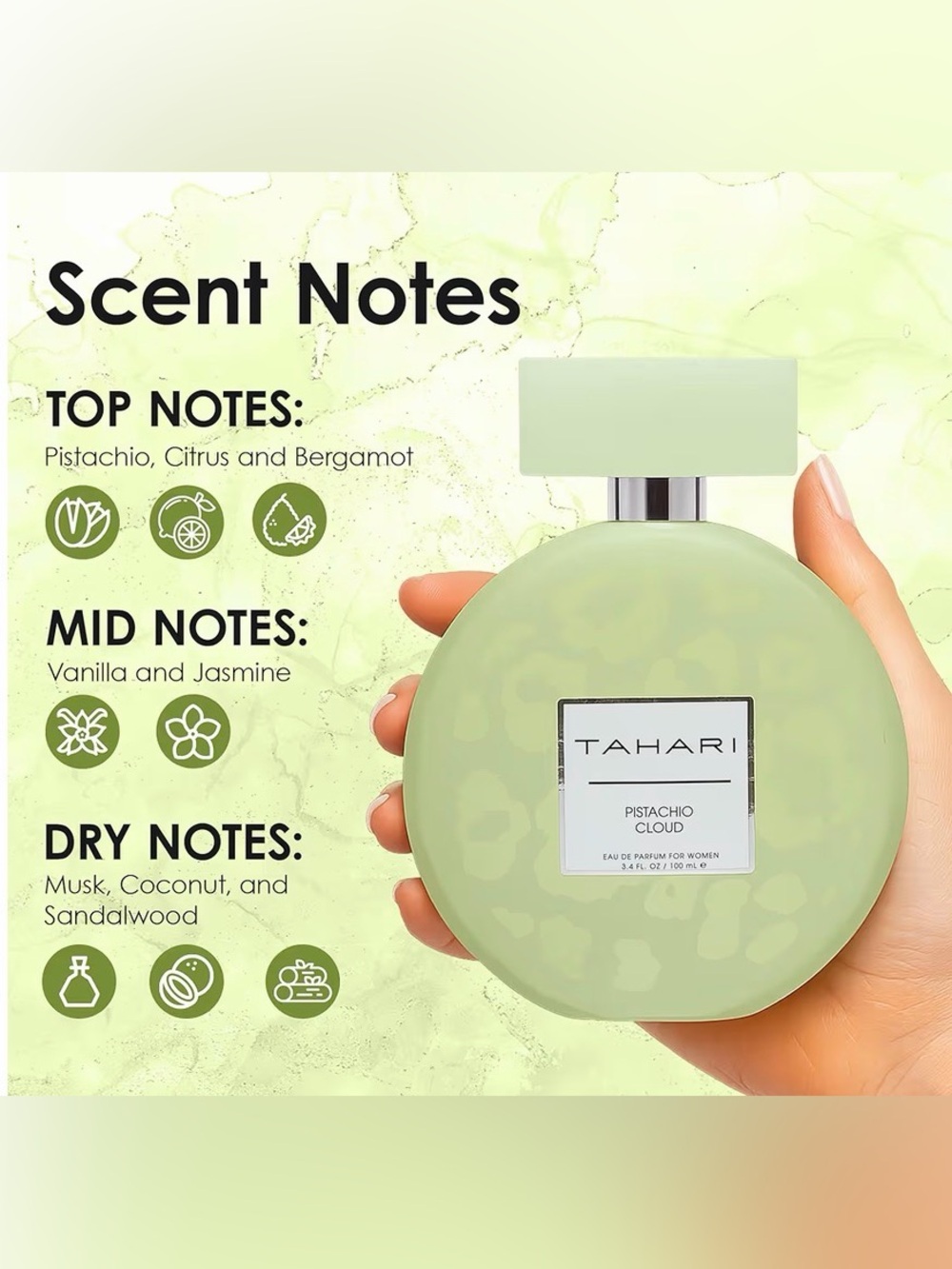 NEW! TAHARI Pistachio Cloud 3.4 Fl. Oz. - Picture 4 of 9